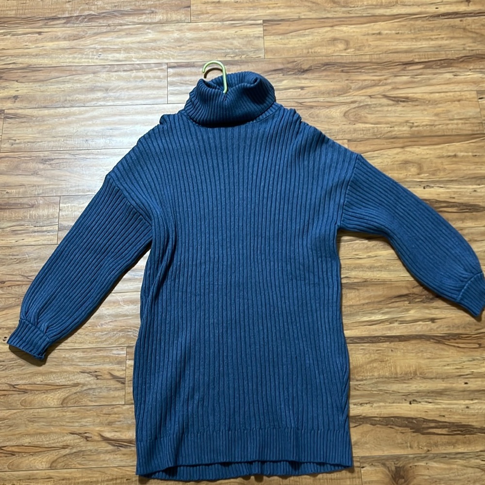 Ladies Blue Sweater Dress NWOT